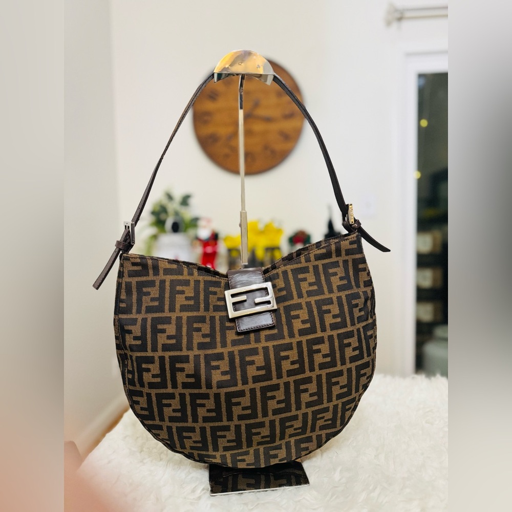 Fendi Croissant leather handbag